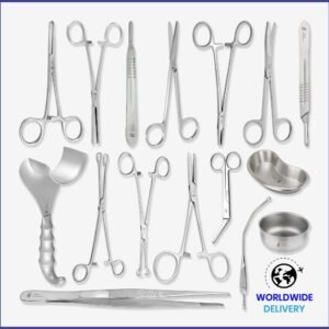 Cesarean section surgical instrument set